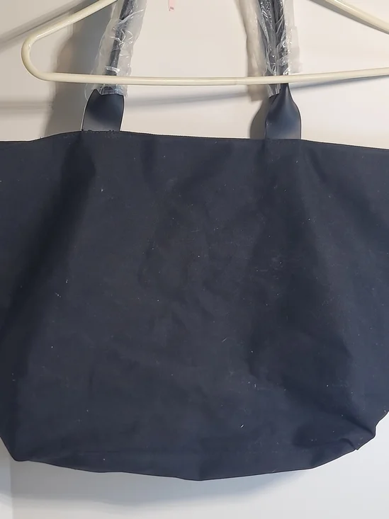 Victoria's Secret Black Sequin Logo Stripe Tote - Picture 4 of 7